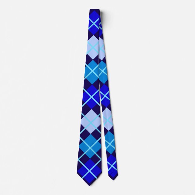 Cravate bleue du Jacquard II (Devant)