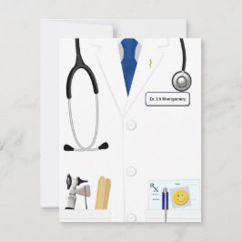 Cravate bleue Nouveau Docteur Faire-part