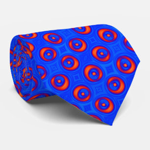 Cravate Blue and Red COOL pattern