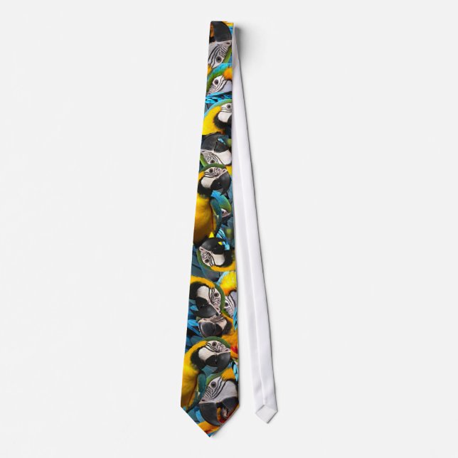 Cravate Blue & Gold Macaw Tie (Devant)