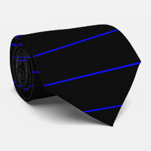 Cravate Blue Line mince symbolique façonnent