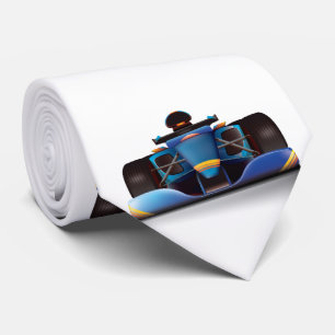 Cravate Blue Racing Car