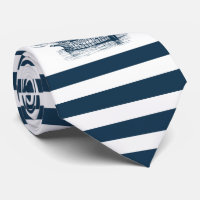 Blue & white stripes nautical wind saiboat