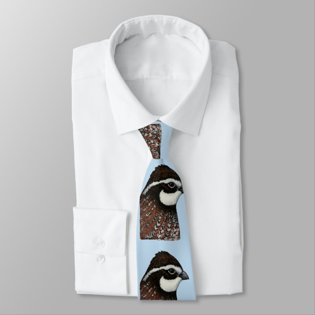 Cravate Bobwhite Quail Head (Attaché)