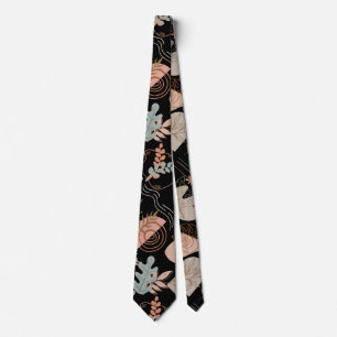 Cravate BOHO Motif esthétique A11 Black BG