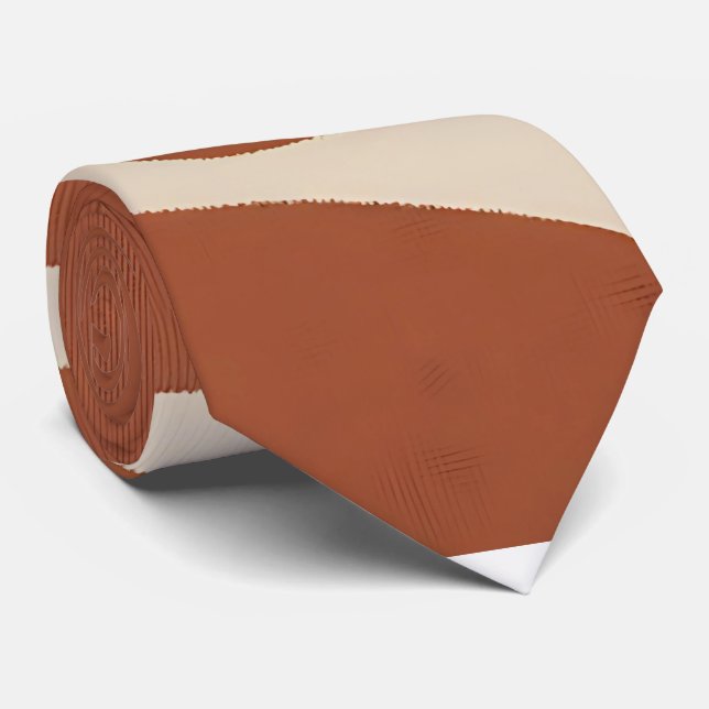 Cravate Boho Tone Terre Chaude (Roulé)