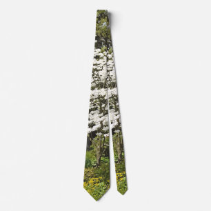 Cravate Bois de chien en fleurs