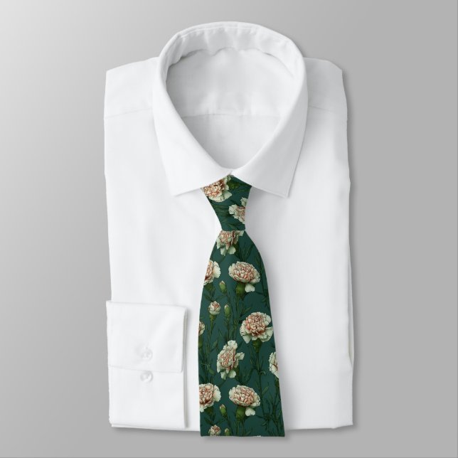 Cravate Bold Birthday Gifts For Him Carnation Flower (Attaché)