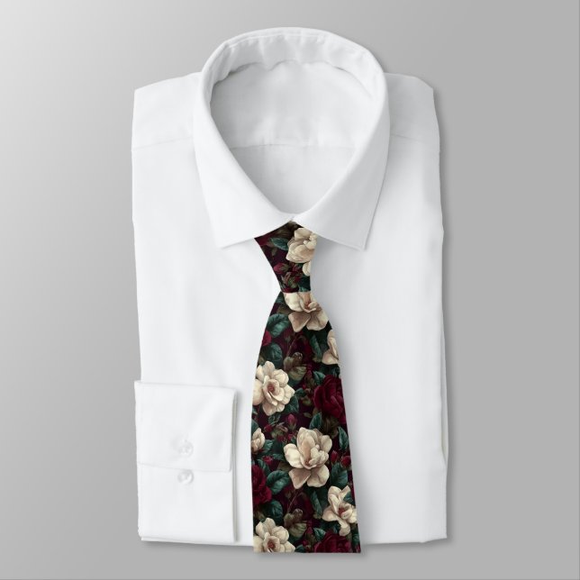 Cravate Bold Gifts For Dad Gardenias Flower (Attaché)