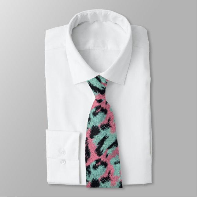 Cravate Bold Gifts For Father Tiger Print (Attaché)