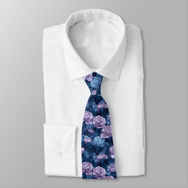 Cravate Bold Menswear Ties Carnation Flower (Attaché)