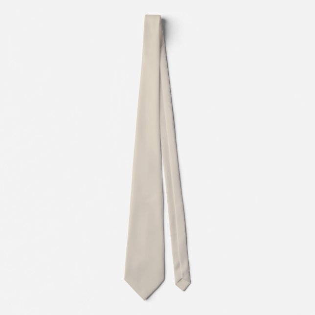 Cravate Bone (couleur solide) (Devant)