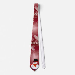 Cravate Bonhomme de neige heureux