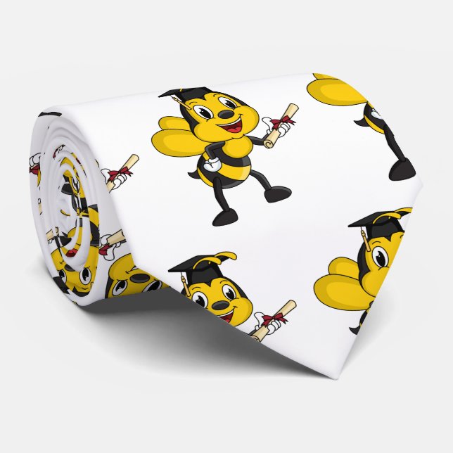 Cravate Bonne remise des diplômes des abeilles (Roulé)