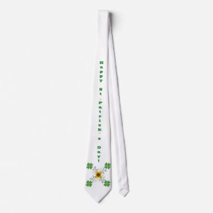 Cravate Bonne Saint Patrick ! Clover avec Calla