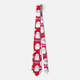 Cravate Boo, sensation fantomatique.b Rouge BG