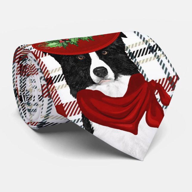 Cravate Bordure Collie Ouest Paid Noël (Roulé)