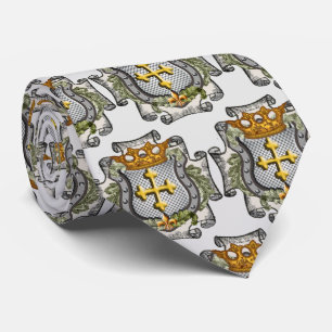 Cravate Bouclier Couronne Royale