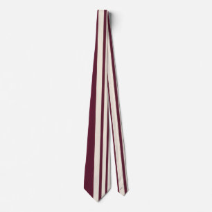 Cravate Bourgogne Ivory Rayure Élégant Moderne