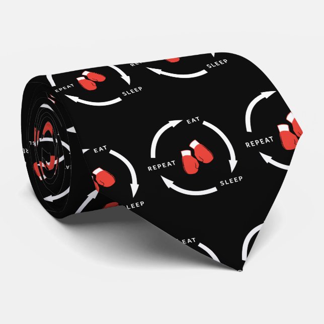 Cravate Boxer Boxer Manger Sommeil Répéter Le Ventilateur  (Roulé)