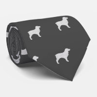 Boykin Spaniel Silhouettes Motif Gris