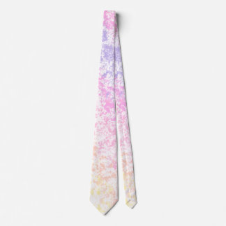Cravate Branché Pastel Rainbow Splatter