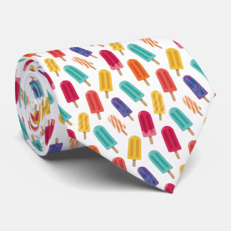 Cravate Bright Popsicle Summer Pattern