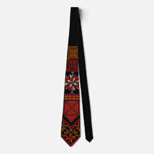 Cravate Broderie palestinienne de Tatreez   Art palestine