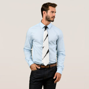 Cravate Brush blanc Stroke moderne Arrière - plan noir