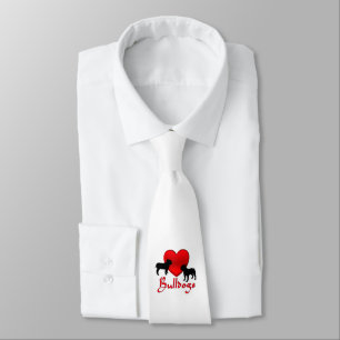 Cravate Bulldogs de coeur