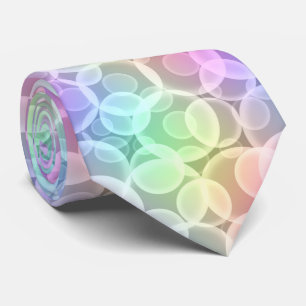 Cravate Bulles arc-en-ciel