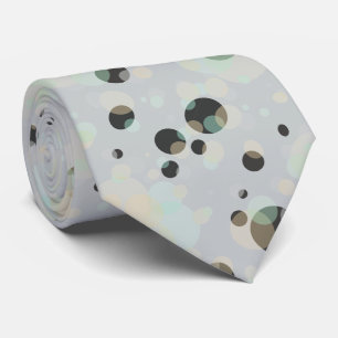 Cravate Bulles élégantes sur la couleur argentée faite