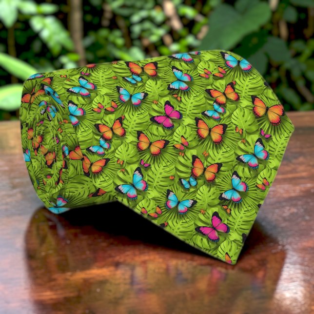 Cravate Butterfly Pattern Custom Necktie (Créateur téléchargé)