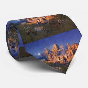 Cravate C M Russell Laugh tue Lonesome Ouest