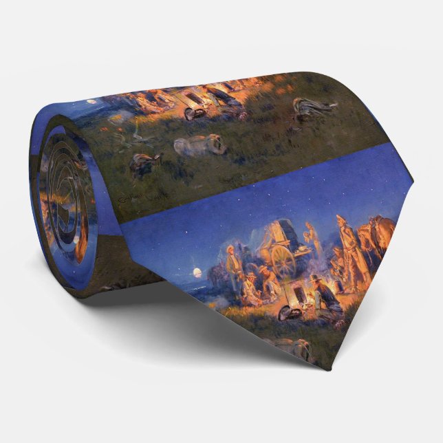 Cravate C M Russell Laugh tue Lonesome Ouest (Roulé)