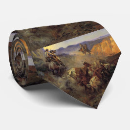 Cravate C M Russell The Slick Ear Vintage Western Cowboy