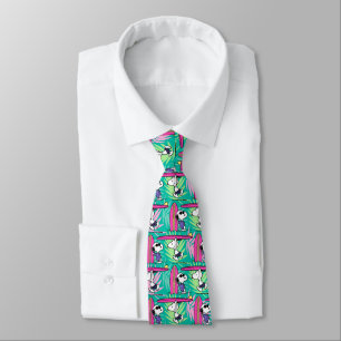 Cravate cacahuètes Snoopy Turquoise Surf Motif