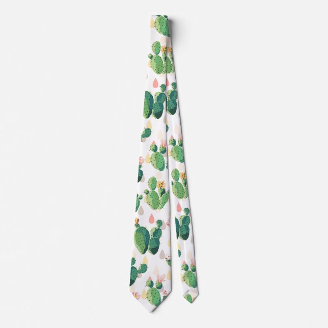 Cravate Cactus Succulents mignons (Devant)