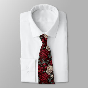 Cravate Cadeau Beau Pour Petit Ami Pivoines Floral