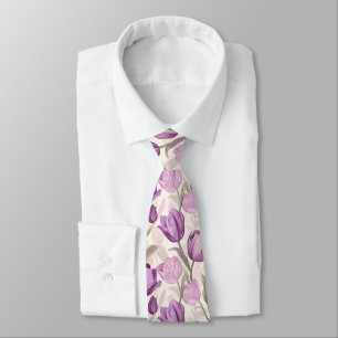 Cravate Cadeau Chic pour Garçon d'Honneur Tulipe