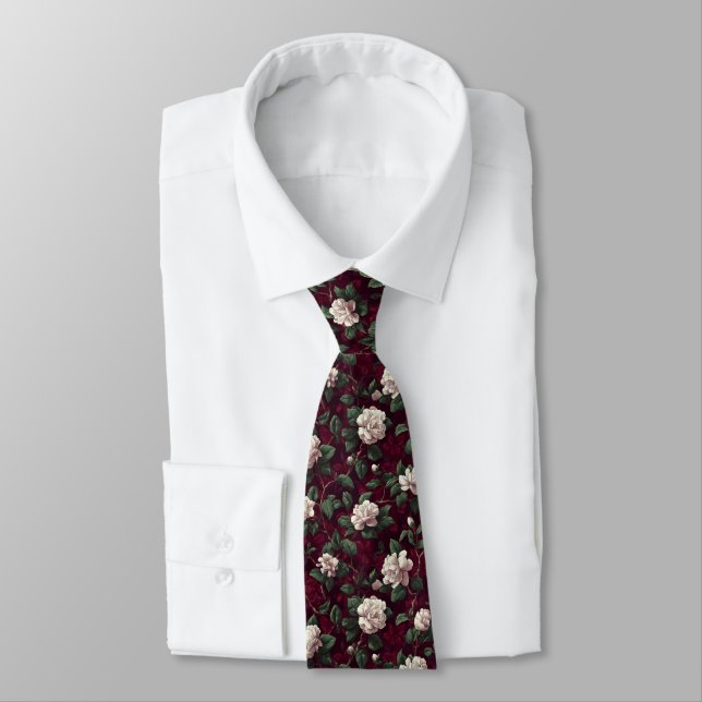 Cravate Cadeau classique pour garçon d'honneur Gardenias (Attaché)