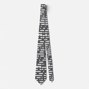 Cravate Cadeau d'anniversaire motif gris moderne pour lui