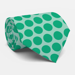 Cravate Cadeau de jour de la Saint-Patrick vert à pois pou