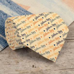 Cravate Cadeau de la Fête des Pères pour Papa Motif Col cr