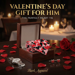 Cravate Cadeau de la Saint-Valentin pour petit ami/mari