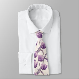 Cravate Cadeau de Noël classique pour lui Tulipe