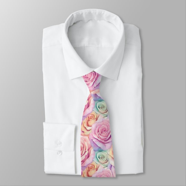 Cravate Cadeau de Noël élégant pour hommes Rose (Attaché)