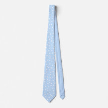 Cadeau moderne pour marié à pois bleus et blancs  