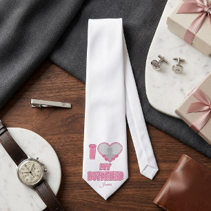 Cravate Cadeau personnalisé Je t'aime mon petit ami – Ajou