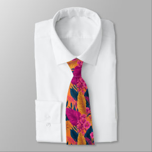 Cravate Cadeaux à la mode pour lui floral tropical